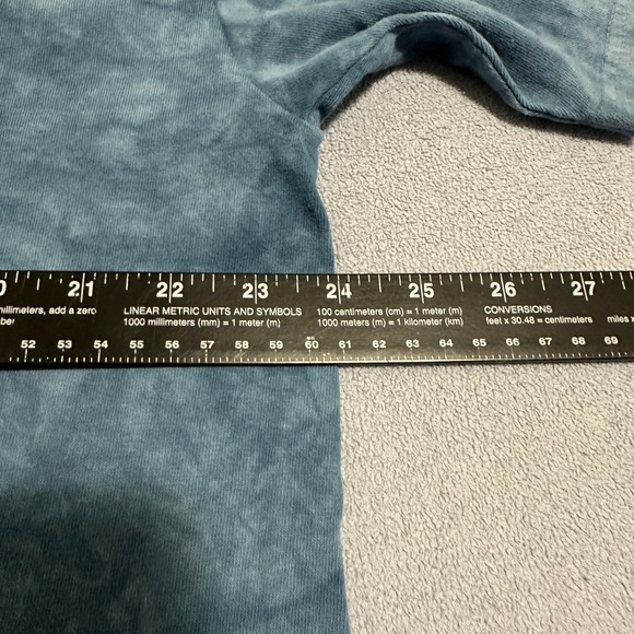 The Mountain Tie Dye Horse Eagle Wolf American Flag Graphic T-Shirt Blue Men 2XL - Picture 8 of 12